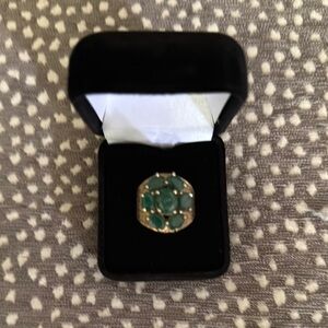 Elegant Green Gemstone Ring